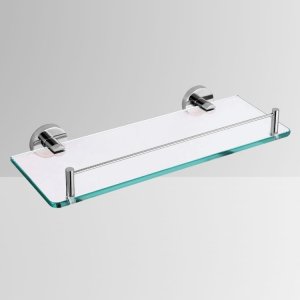 304不鏽鋼玻璃化妝置物平台 50/60cm 34191-10