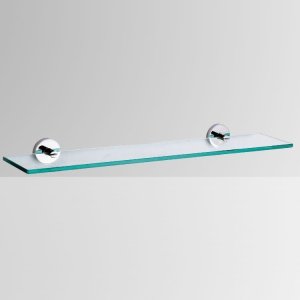 304不鏽鋼玻璃化妝置物平台 50/60cm 34192-10