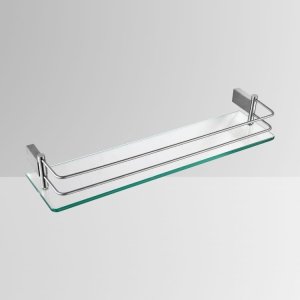 304不鏽鋼玻璃化妝置物平台 50cm 34391-11