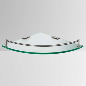 不鏽鋼三角玻璃置物平台 35203-10