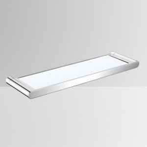不鏽鋼玻璃化妝置物平台 60cm 36194L-10