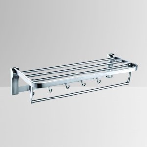 不鏽鋼可活動置物毛巾架 60cm 36213